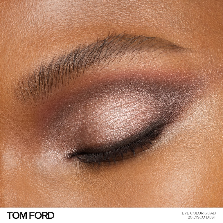 Eye Color Quad, Disco Dust, 10g, Model, Deep Skin Tone