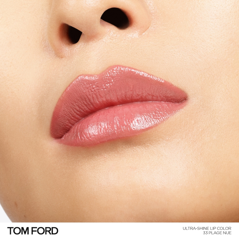 Ultra-Shine Lip Color, Plage Nue, 3.3g, Model, Light Skin Tone