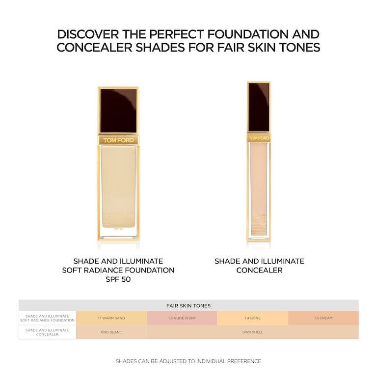 Shade and Illuminate Soft Radiance Foundation SPF 50, Bone, 1.4, 30ml