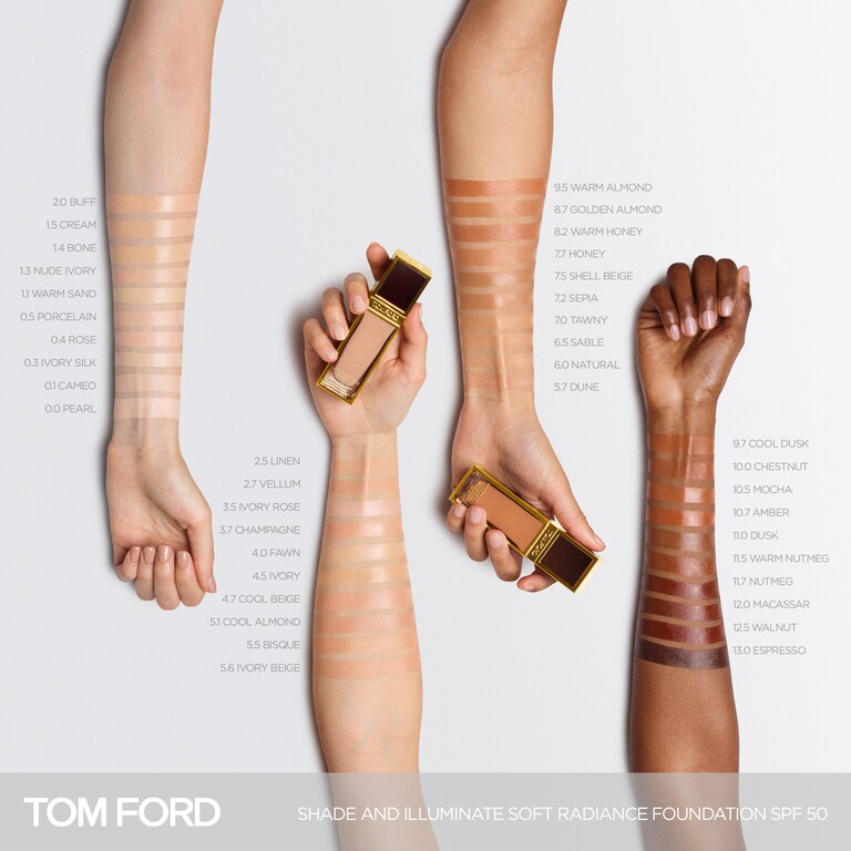 Shade and Illuminate Soft Radiance Foundation SPF 50, Buff, 2.0, 30ml, Model, Multiple Skin Tone