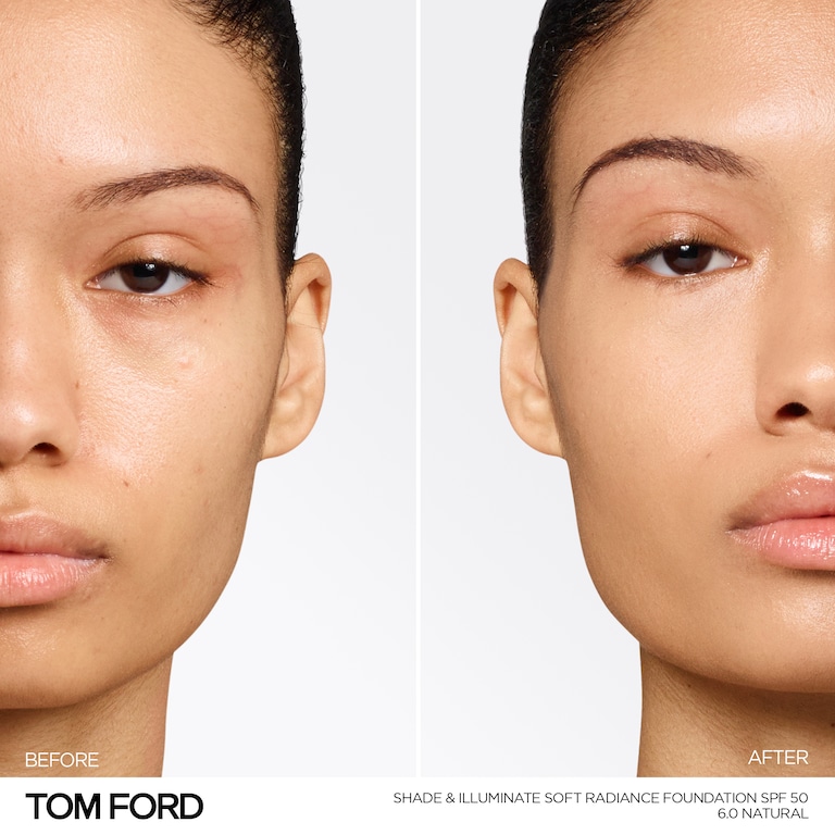 Shade and Illuminate Soft Radiance Foundation SPF 50, Natural, 6.0, 30ml, Model, Medium Skin Tone