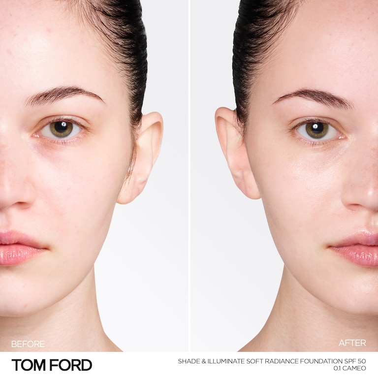 Shade and Illuminate Soft Radiance Foundation SPF 50, Cameo, 0.1, 30ml, Model, Light Skin Tone