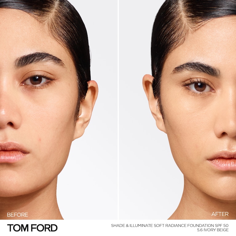Shade and Illuminate Soft Radiance Foundation SPF 50, Ivory, 5.6, 30ml, Model, Light Skin Tone