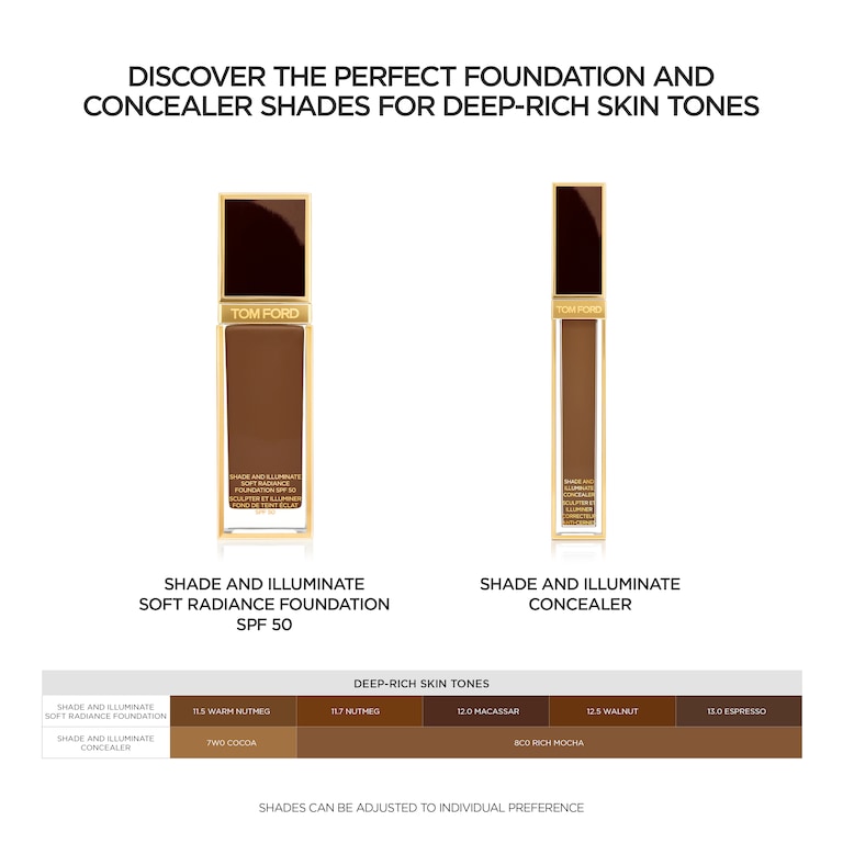 Shade and Illuminate Soft Radiance Foundation SPF 50, Walnut, 12.5, 30ml