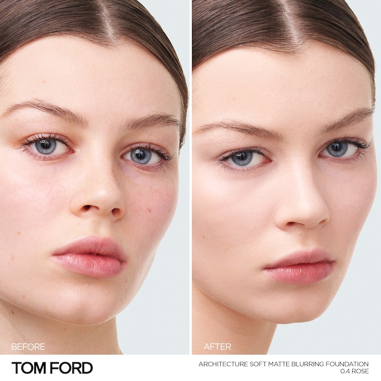 Architecture Soft Matte Blurring Foundation, Rose , 30ml, Model, Light Skin Tone