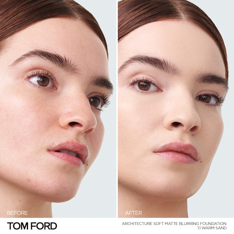 Architecture Soft Matte Blurring Foundation, Warm Sand , 30ml, Model, Light Skin Tone