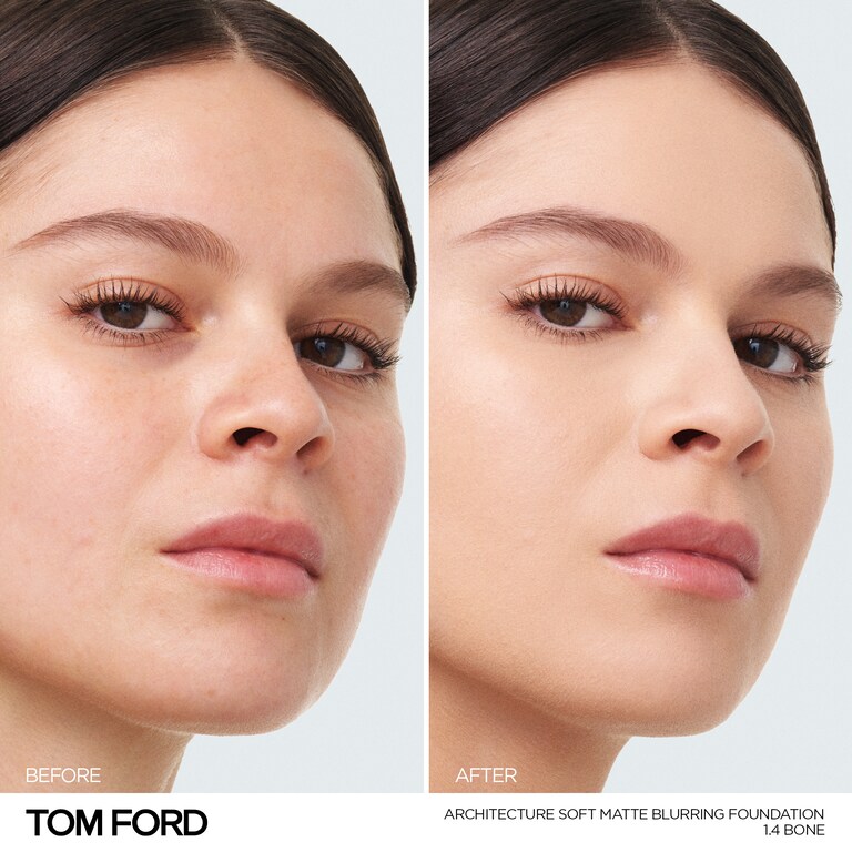 Architecture Soft Matte Blurring Foundation, Bone , 30ml, Model, Light Skin Tone