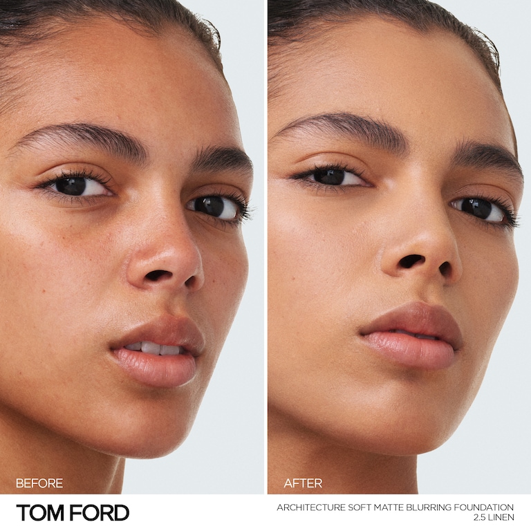 Architecture Soft Matte Blurring Foundation, Linen , 30ml, Model, Medium Skin Tone