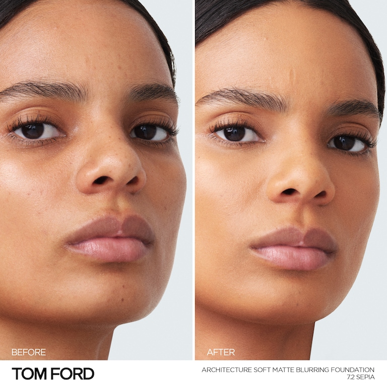 Architecture Soft Matte Blurring Foundation, Sepia , 30ml, Model, Medium Skin Tone