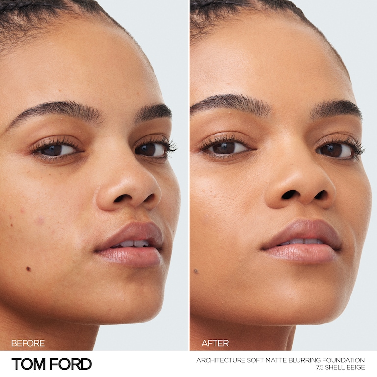 Architecture Soft Matte Blurring Foundation, Shell Beige , 30ml, Model, Medium Skin Tone